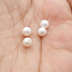 5MM半孔天然贝壳珍珠