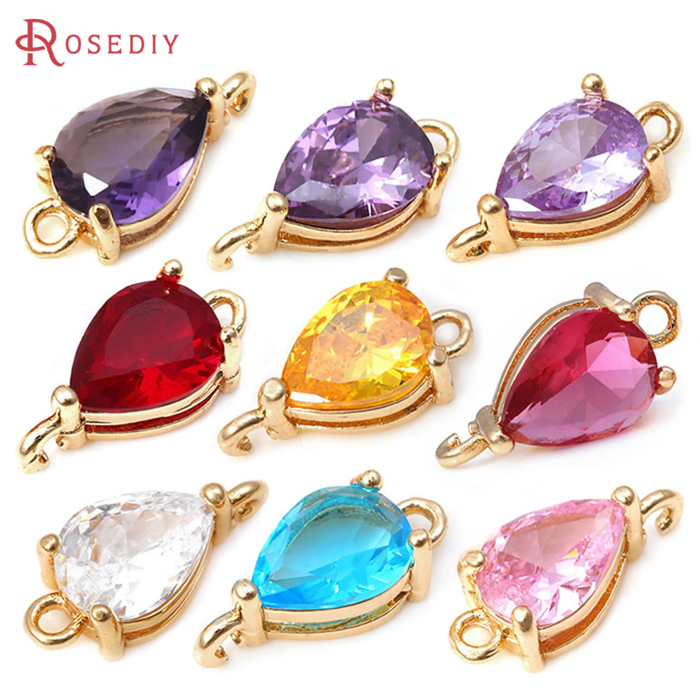 2 Holes Drop Tree Leaf Connect Charms Pendants